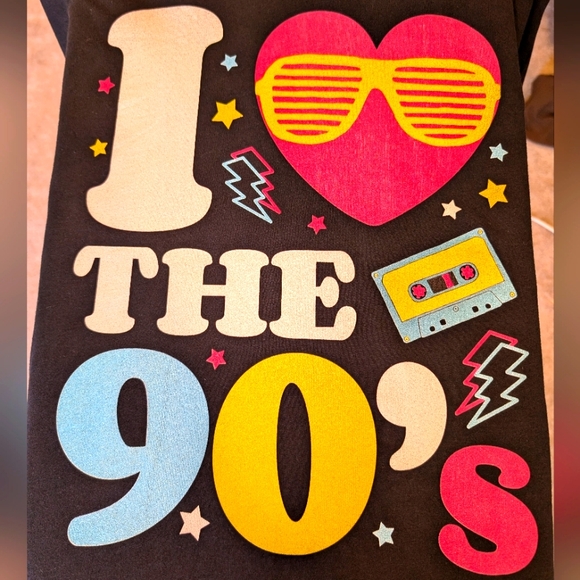 WOMENS I LOVE THE 90S TSHIRT SIZE XXL BLACK - Picture 2 of 3